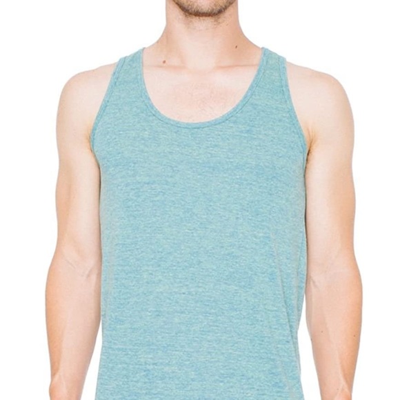 American Apparel Unisex Tri-Blend Tank Size Small Tri Lemon - Picture 9 of 10